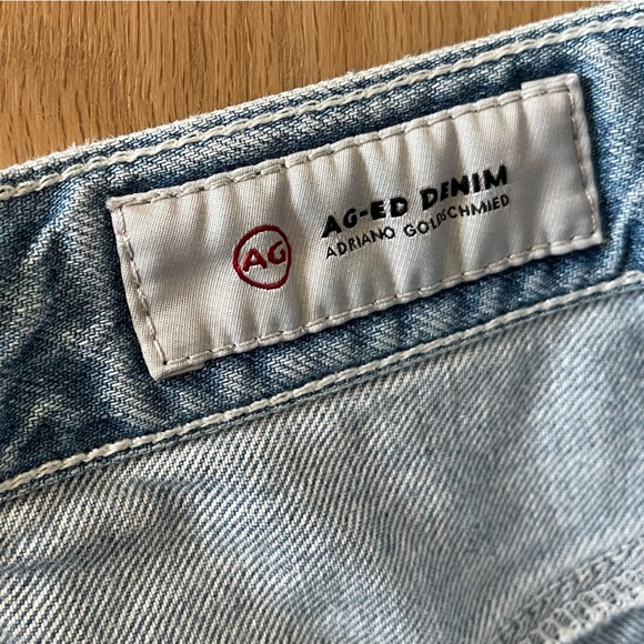 AG Adriano Goldschmied The Sandy Two Toned Denim Mini Skirt, Size 24••• - Picture 10 of 13